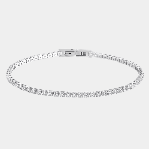 Tennis Bracelet Silver With Diamonds